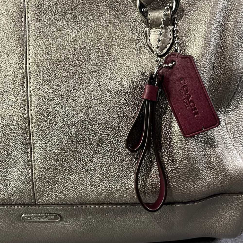 Coach Leather Metallic Hand/Shoulder Bag classic … - image 4