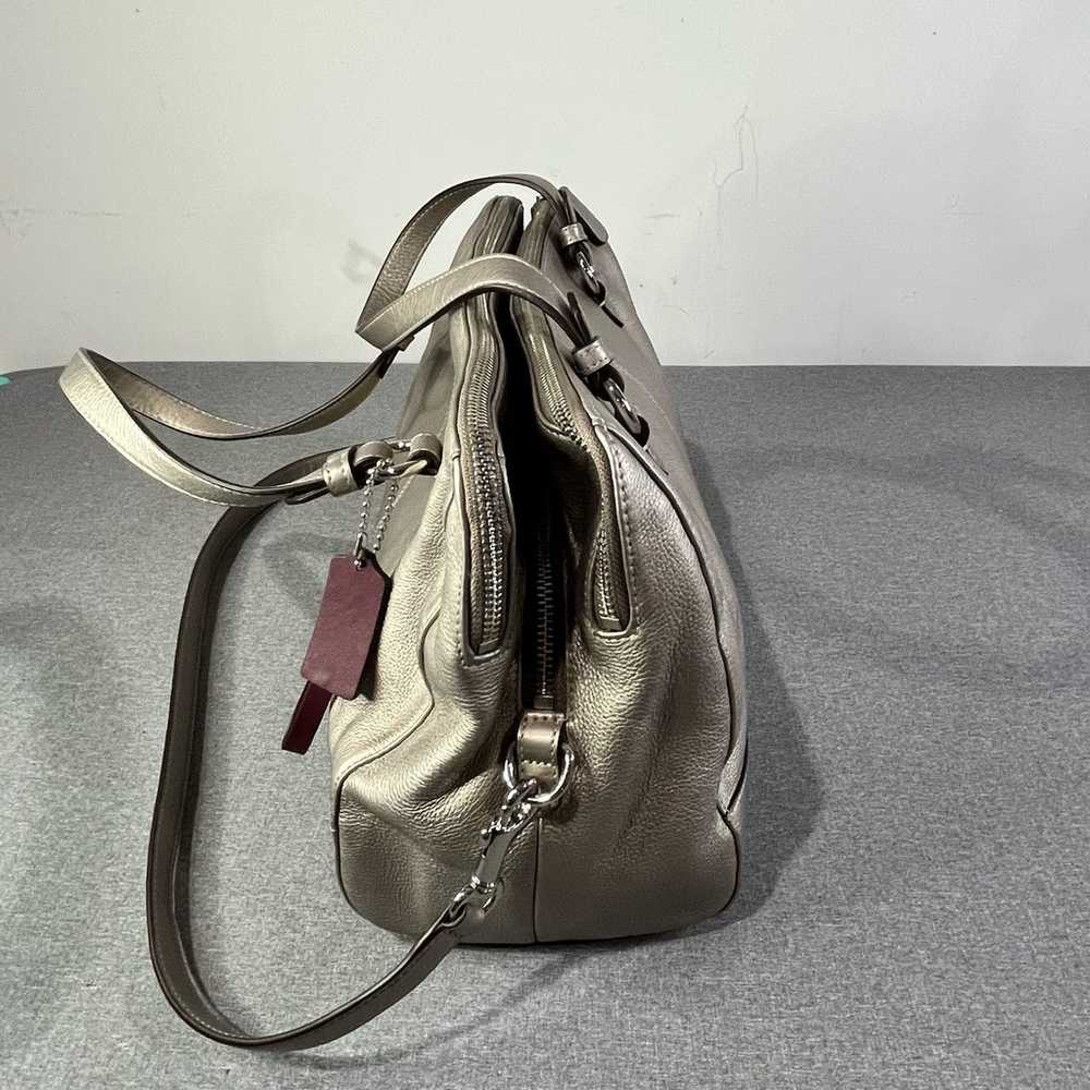 Coach Leather Metallic Hand/Shoulder Bag classic … - image 5