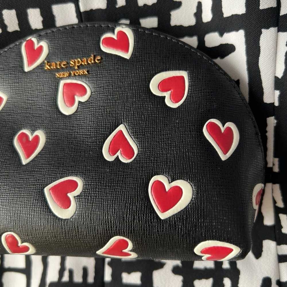 Kate Spade Morgan Stencil Hearts Small Dome Cosme… - image 2