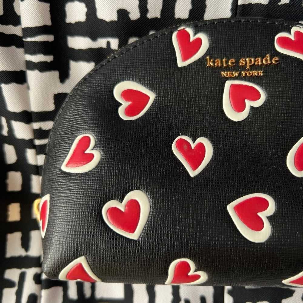 Kate Spade Morgan Stencil Hearts Small Dome Cosme… - image 3