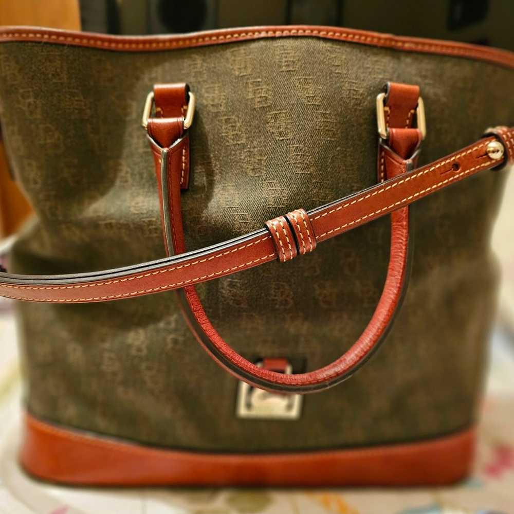 Dooney and Bourke vintage canvas tote - image 1