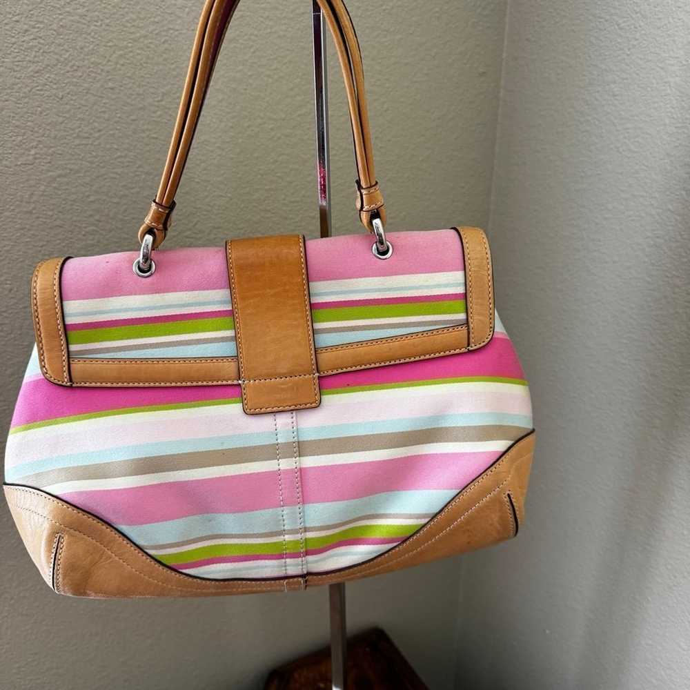 COACH  Hampton Striped  Soho Satchel - image 3