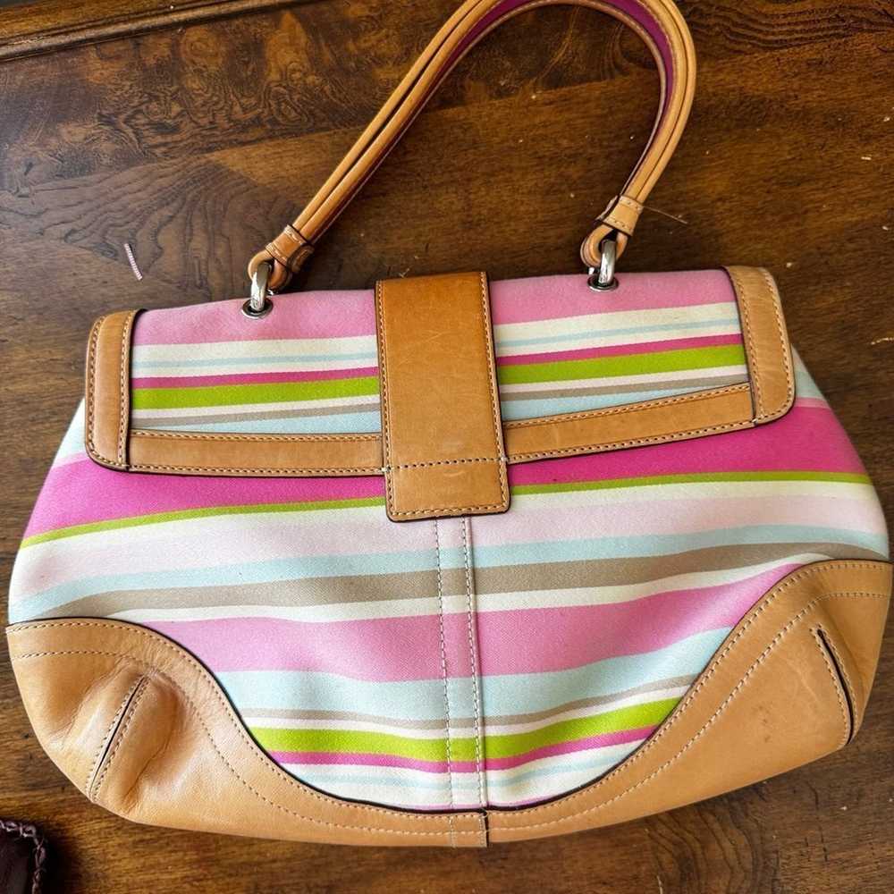 COACH  Hampton Striped  Soho Satchel - image 5