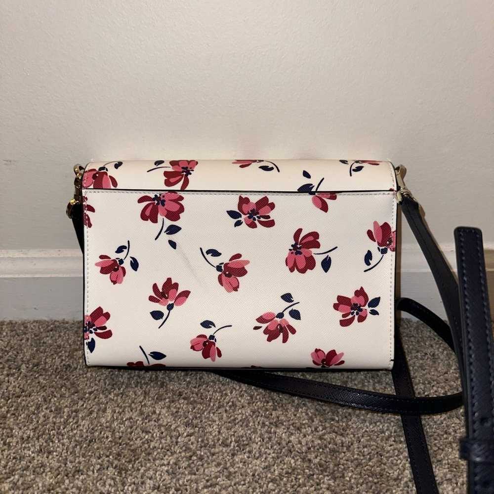 White Floral Tea Garden Crossbody Kate Spade Purs… - image 3