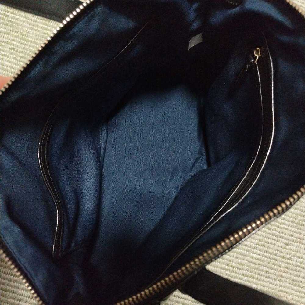 COLE HAAN black leather tote bag handbag - image 5