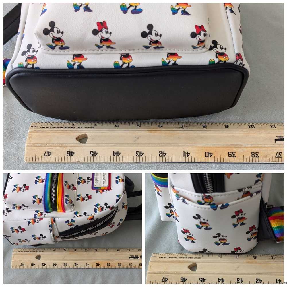 Disney Parks LoungeFly Rainbow Mickey Minnie Mous… - image 12