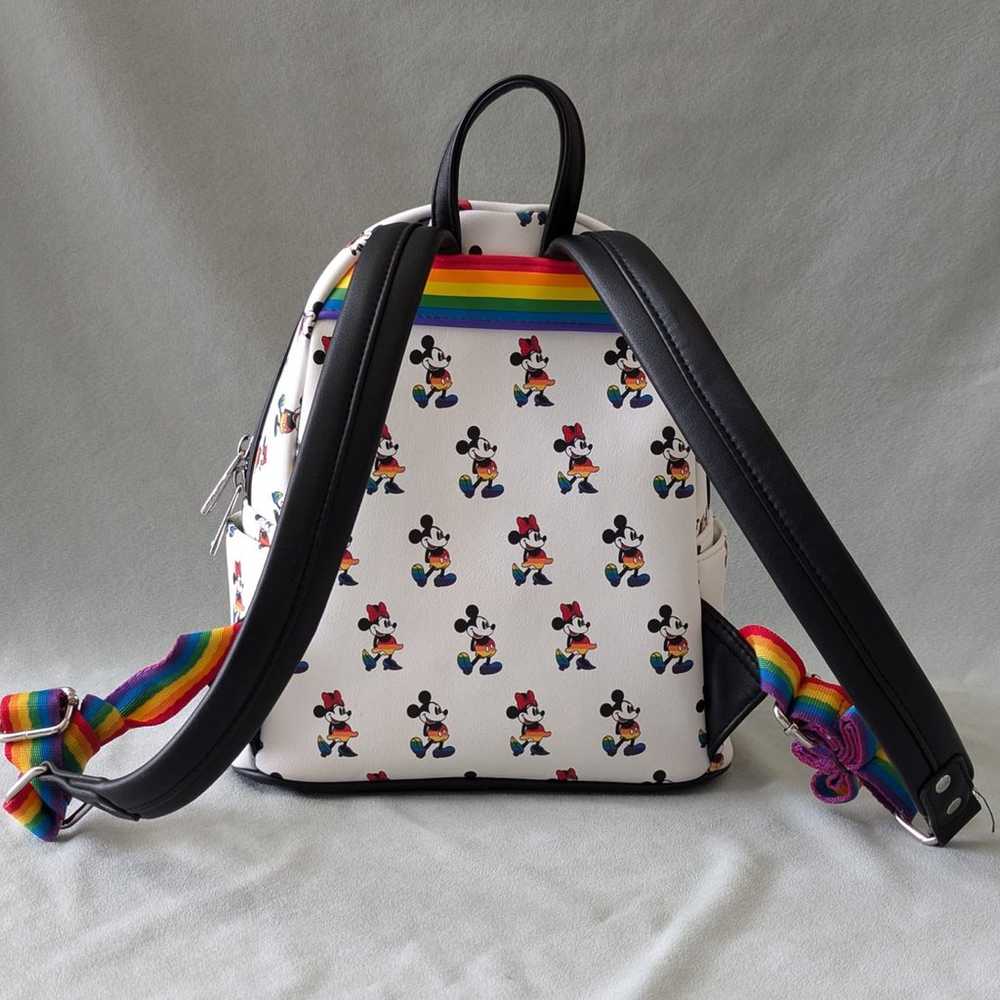 Disney Parks LoungeFly Rainbow Mickey Minnie Mous… - image 2