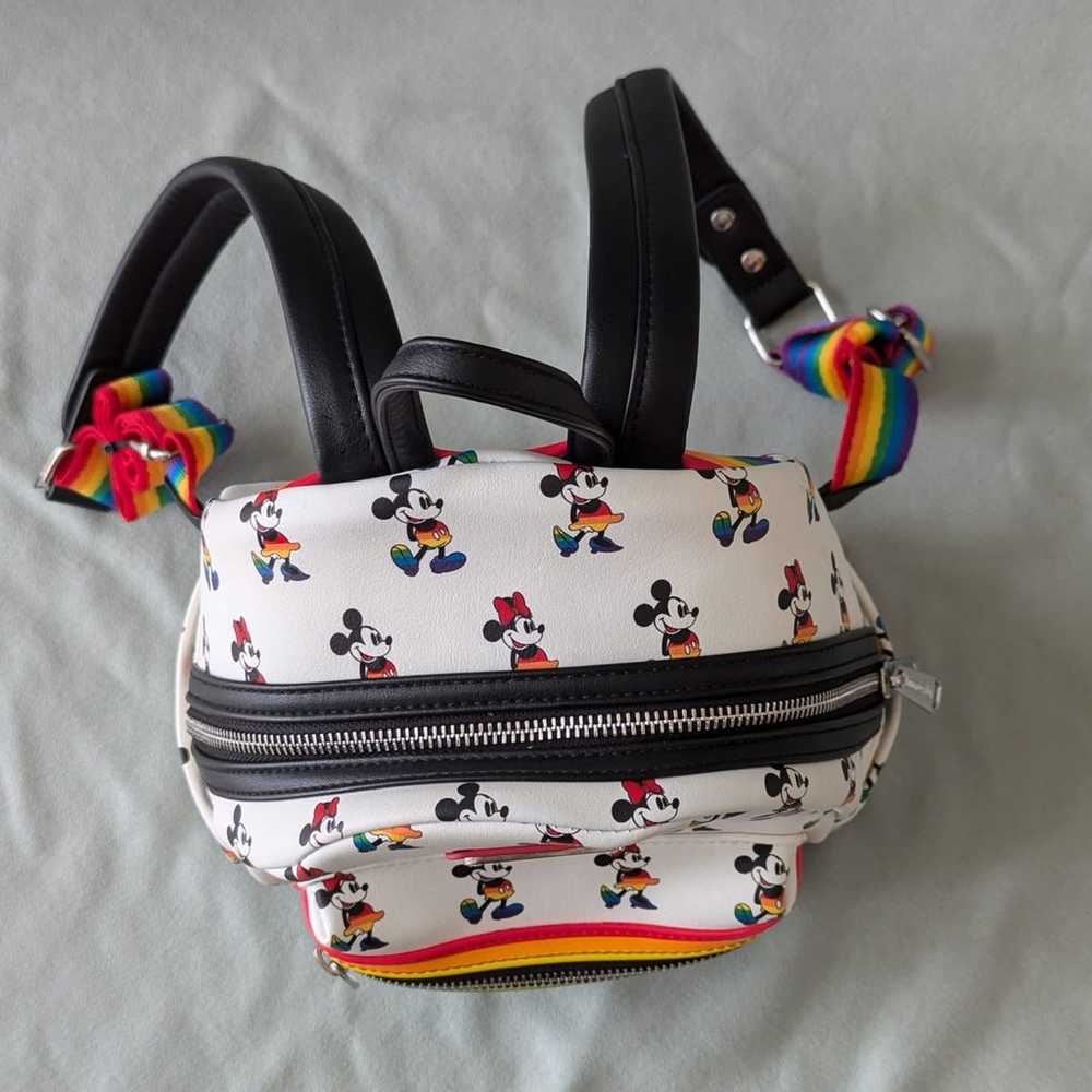 Disney Parks LoungeFly Rainbow Mickey Minnie Mous… - image 5