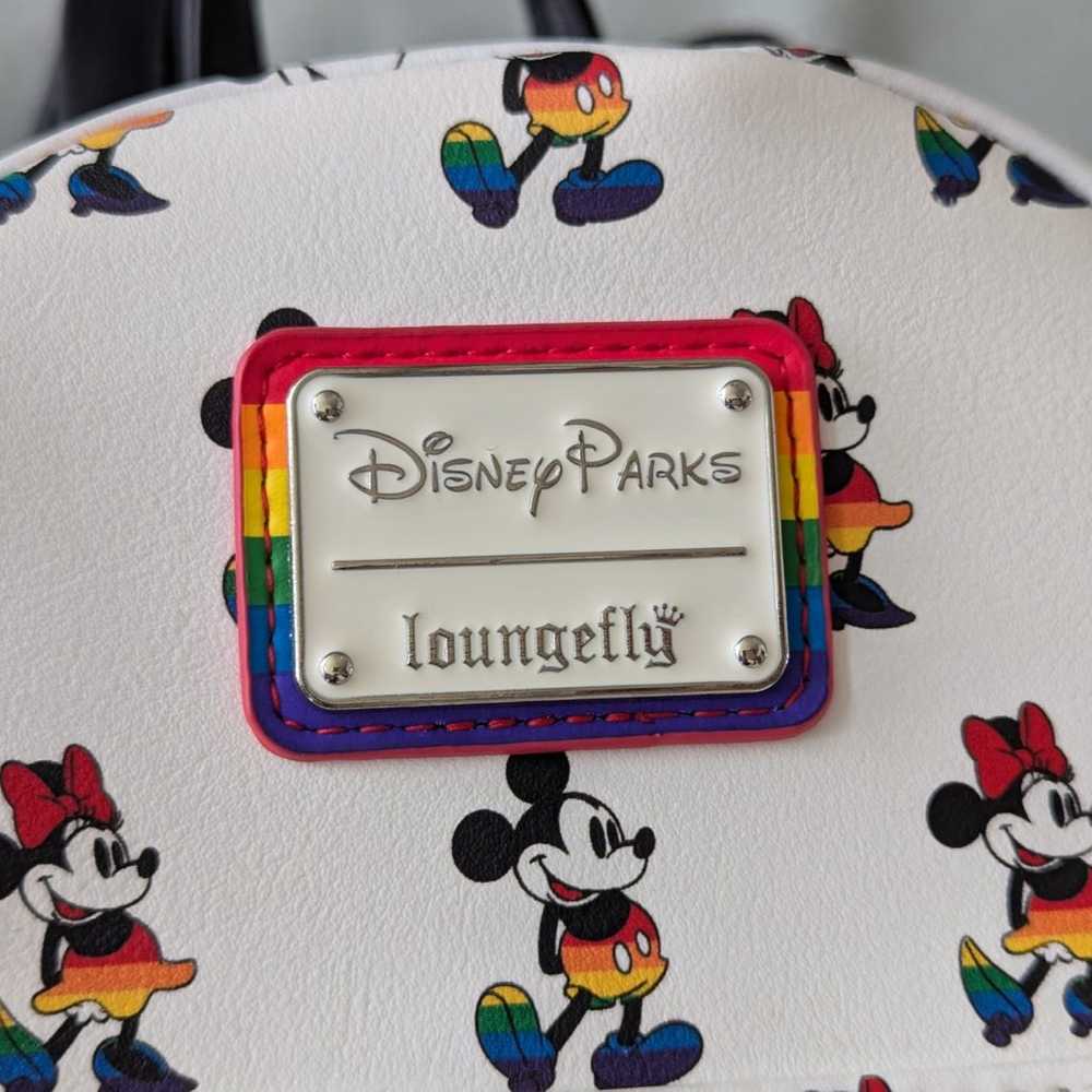 Disney Parks LoungeFly Rainbow Mickey Minnie Mous… - image 7