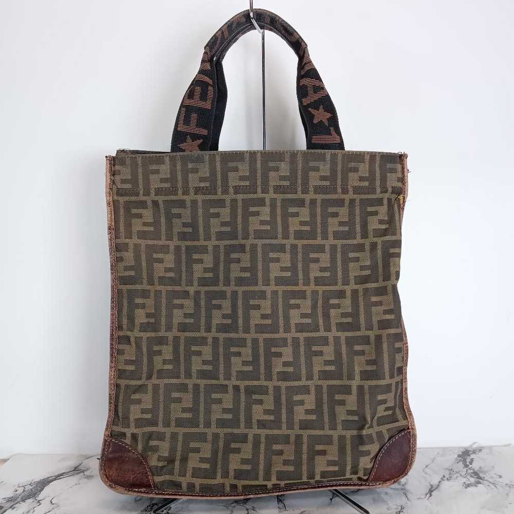 A4 storage, Fendi Zucca tote eco bag, foldable, b… - image 1