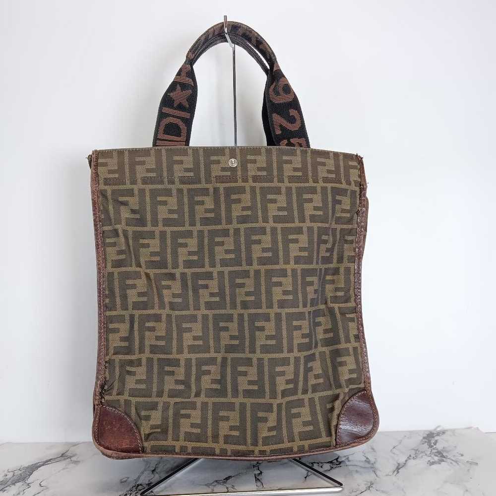 A4 storage, Fendi Zucca tote eco bag, foldable, b… - image 2