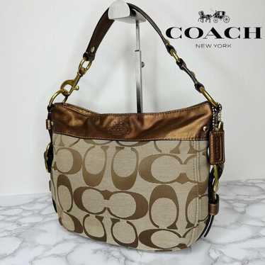 COACH Signature Shoulder Bag Handbag Shoulder Bag… - image 1