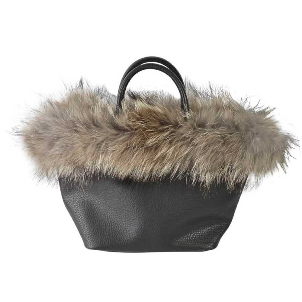 Raccoon fur tote bag - image 1