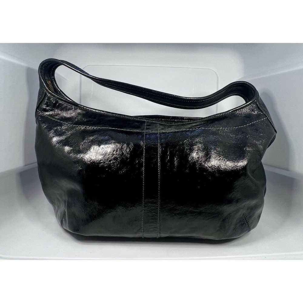 Coach Black Leather VINTAGE 1993 Handbag Purse GUC - image 11