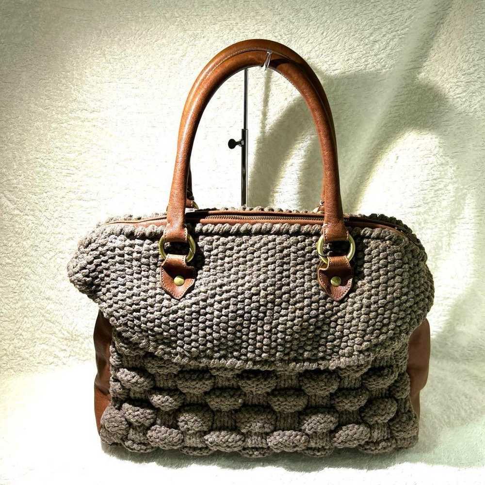 LeApiOperaie Knit Back Boston Handbag - image 2