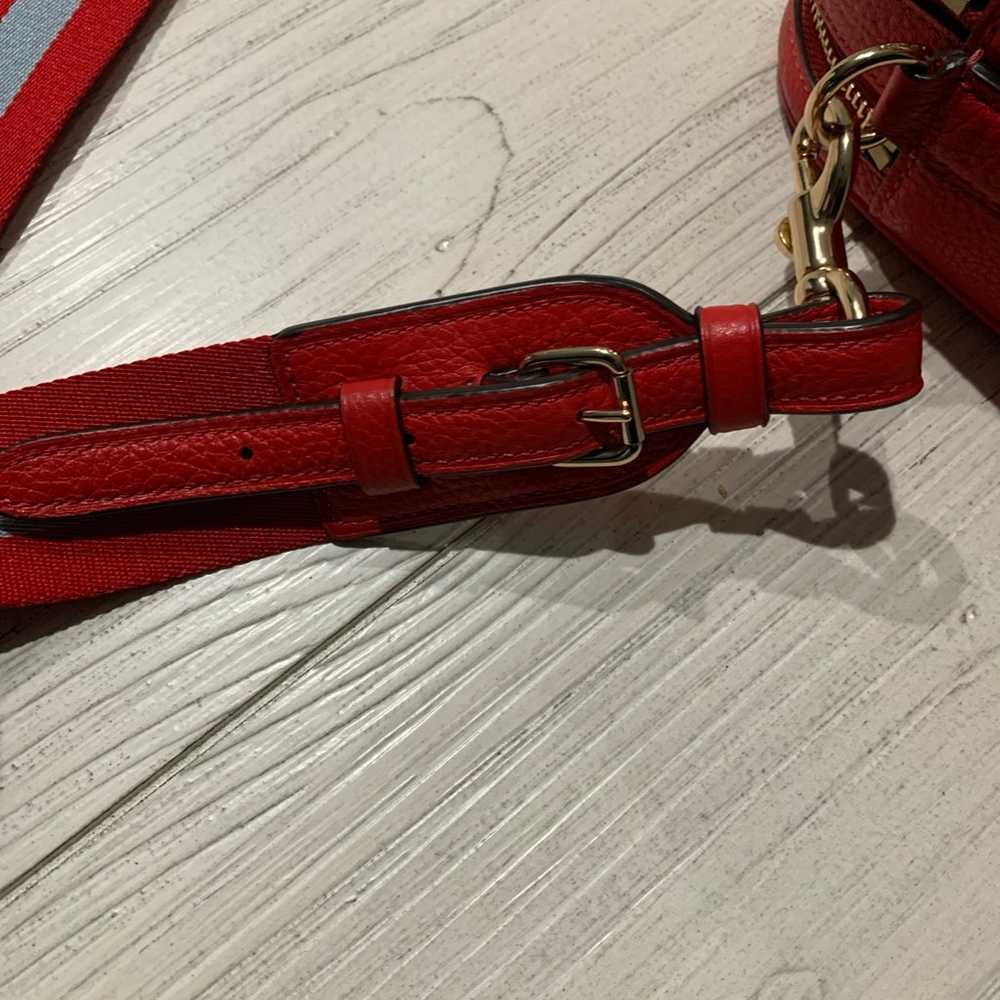 Coach Crossbody, red leather stagecoach - image 4