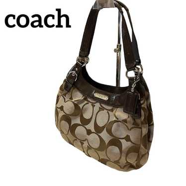 coach Signature Handbag Shoulder Bag - image 1