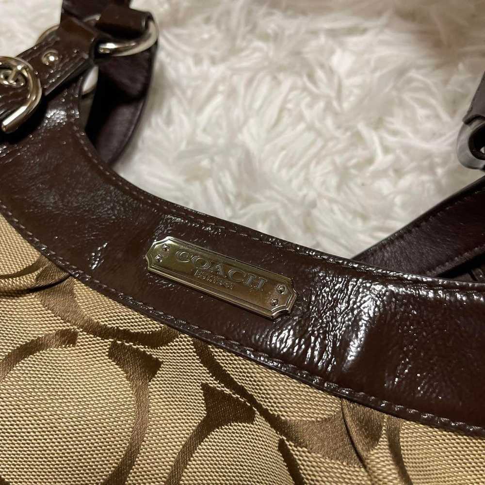 coach Signature Handbag Shoulder Bag - image 2