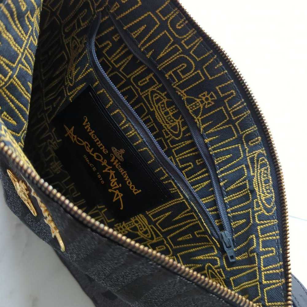 Vivienne Westwood Anglomania Text Pattern Clutch … - image 5