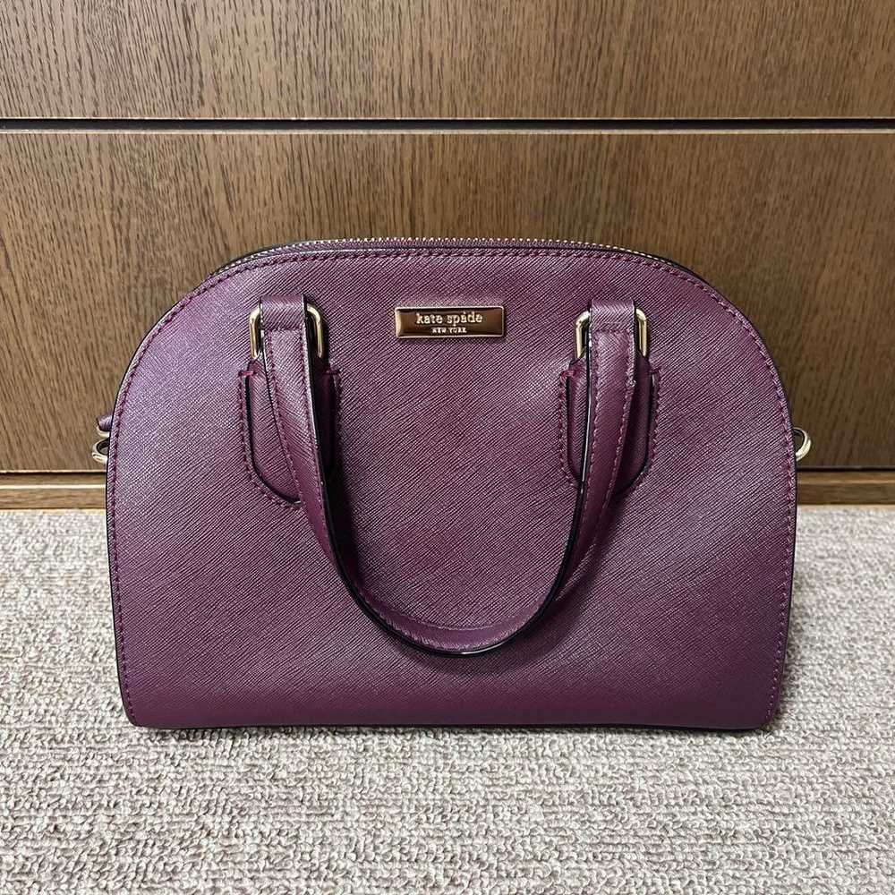 Kate Spade Handbag Shoulder Bag 2way Bordeaux - image 1