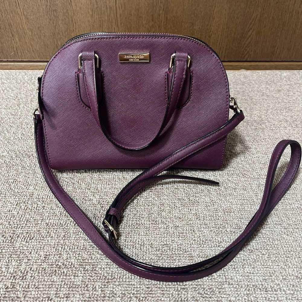 Kate Spade Handbag Shoulder Bag 2way Bordeaux - image 7