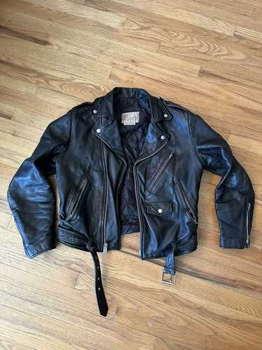 Black Flag × Leather Jacket × Vintage Berman’s Bla