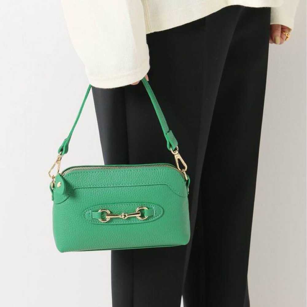 【AULENTTI】Bit Mini Pouch Green Genuine Leather - image 2