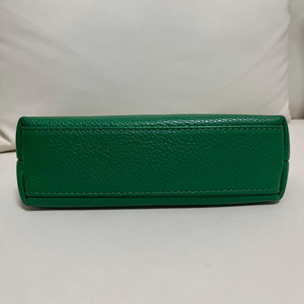 【AULENTTI】Bit Mini Pouch Green Genuine Leather - image 6