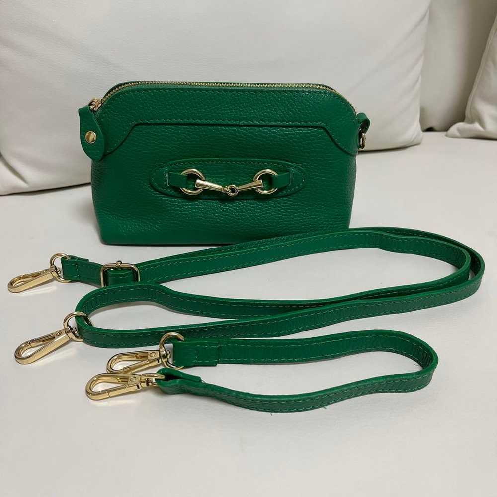 【AULENTTI】Bit Mini Pouch Green Genuine Leather - image 8