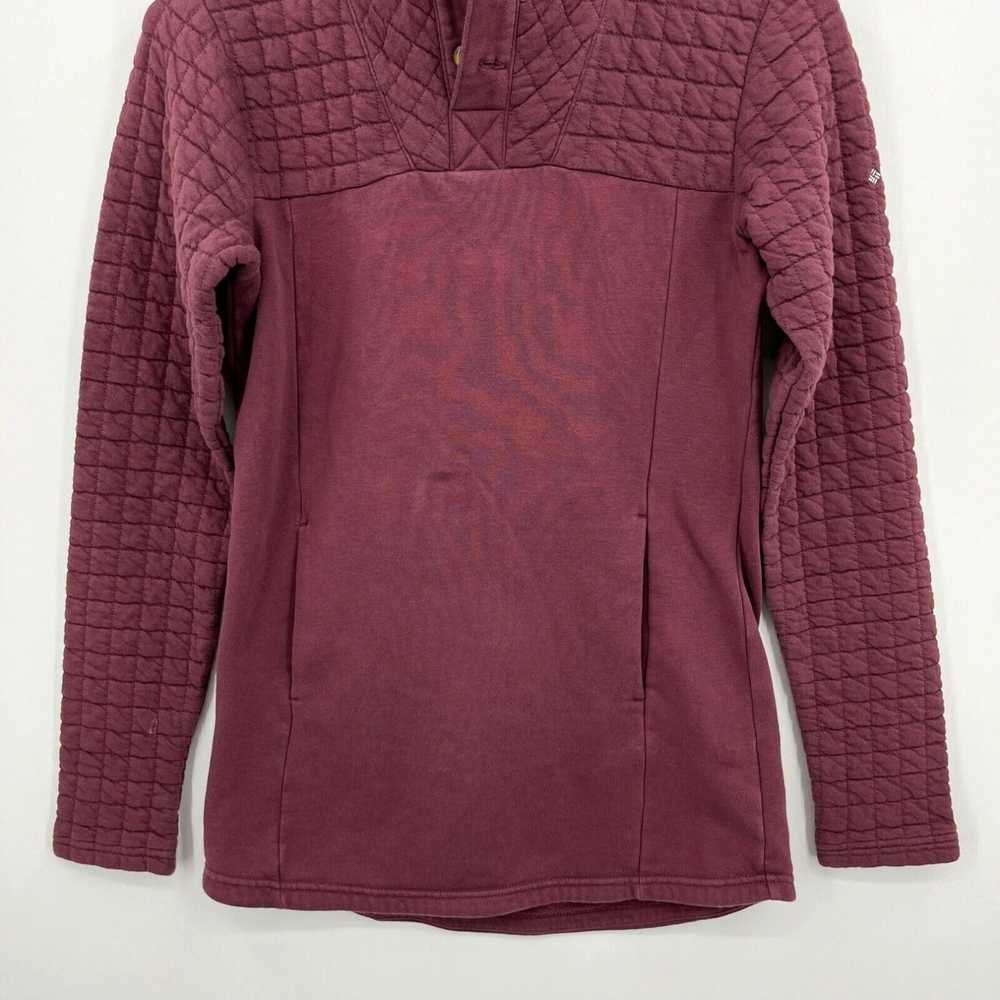 Vintage Columbia Sweater Women's XS Red Burgundy … - image 3