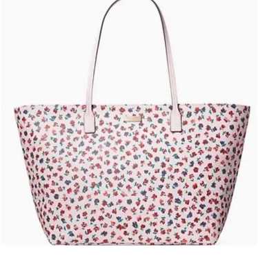 Large Kate Spade Ditsy Floral Pink Large Tote Bag