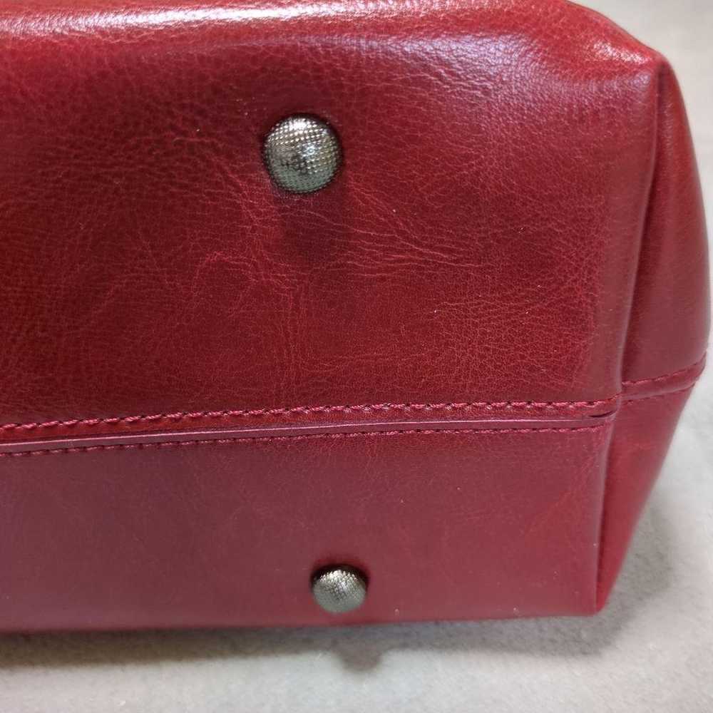 K Ladies Genuine Leather Wine Red Shoulder A4 Lig… - image 4