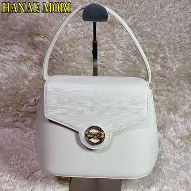 【Excellent Condition】 HANAE MORI Handbag Off-White