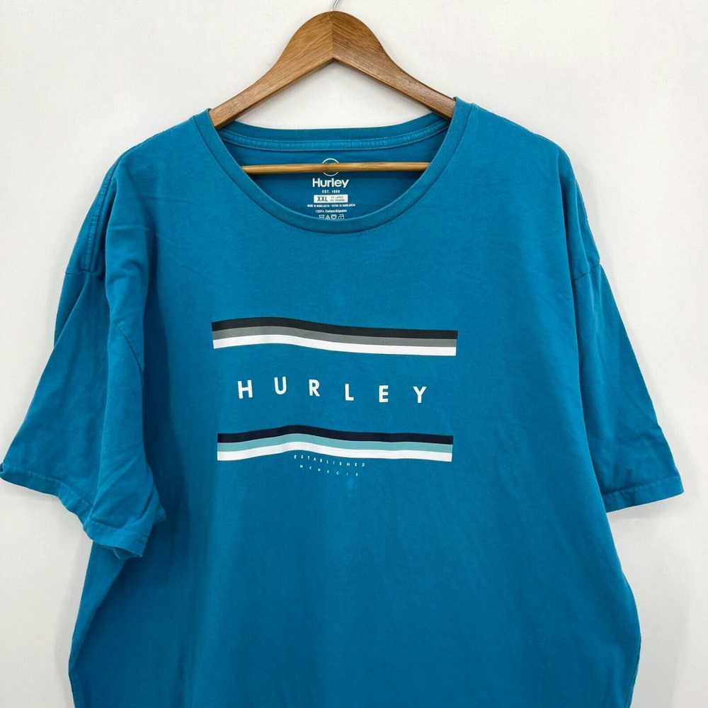 Hurley Hurley T-Shirt Men's 2XL Blue Short Sleeve… - image 2