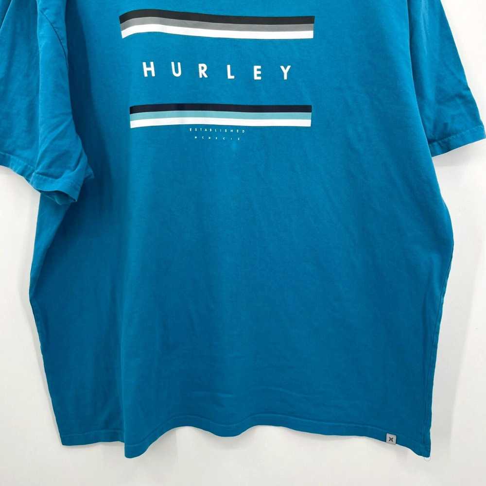 Hurley Hurley T-Shirt Men's 2XL Blue Short Sleeve… - image 3