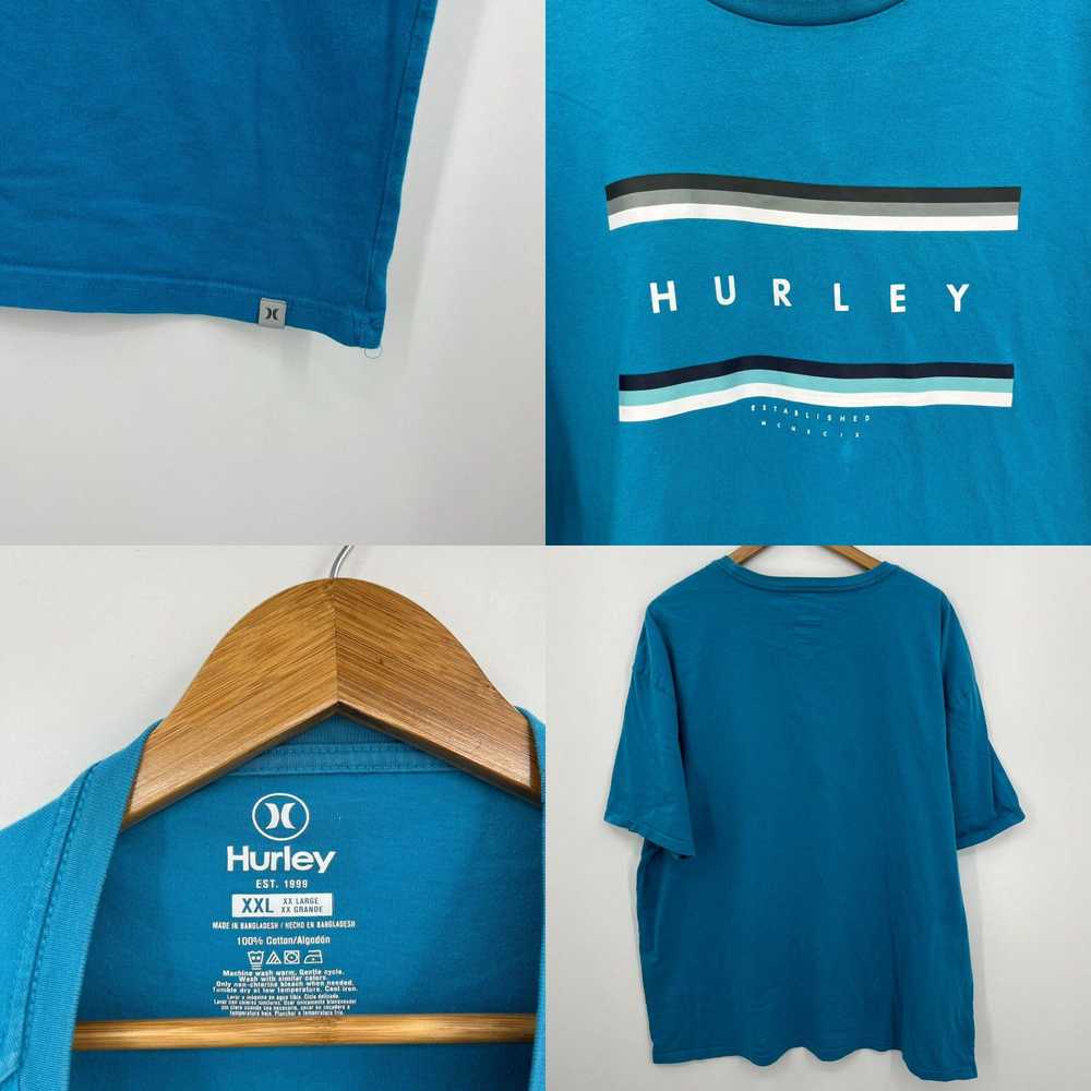 Hurley Hurley T-Shirt Men's 2XL Blue Short Sleeve… - image 4