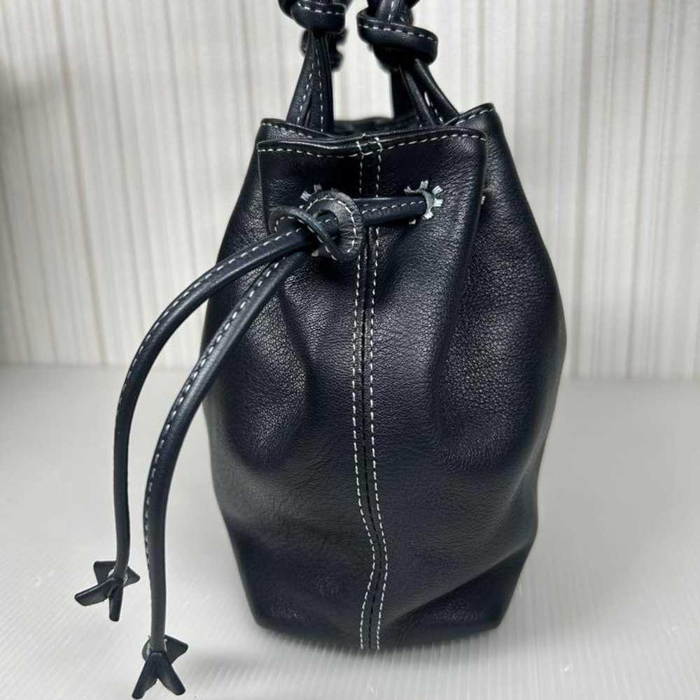 Kitamura genuine leather drawstring handbag with … - image 3