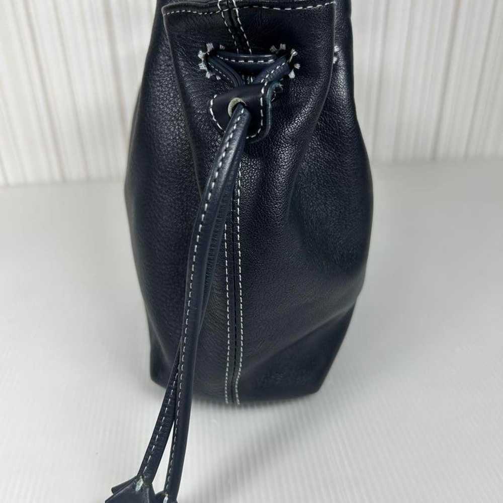 Kitamura genuine leather drawstring handbag with … - image 4