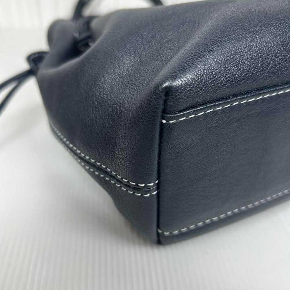 Kitamura genuine leather drawstring handbag with … - image 6