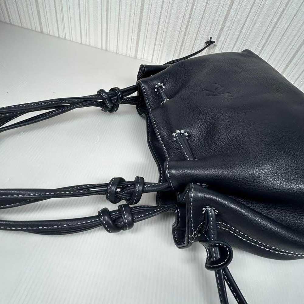 Kitamura genuine leather drawstring handbag with … - image 8