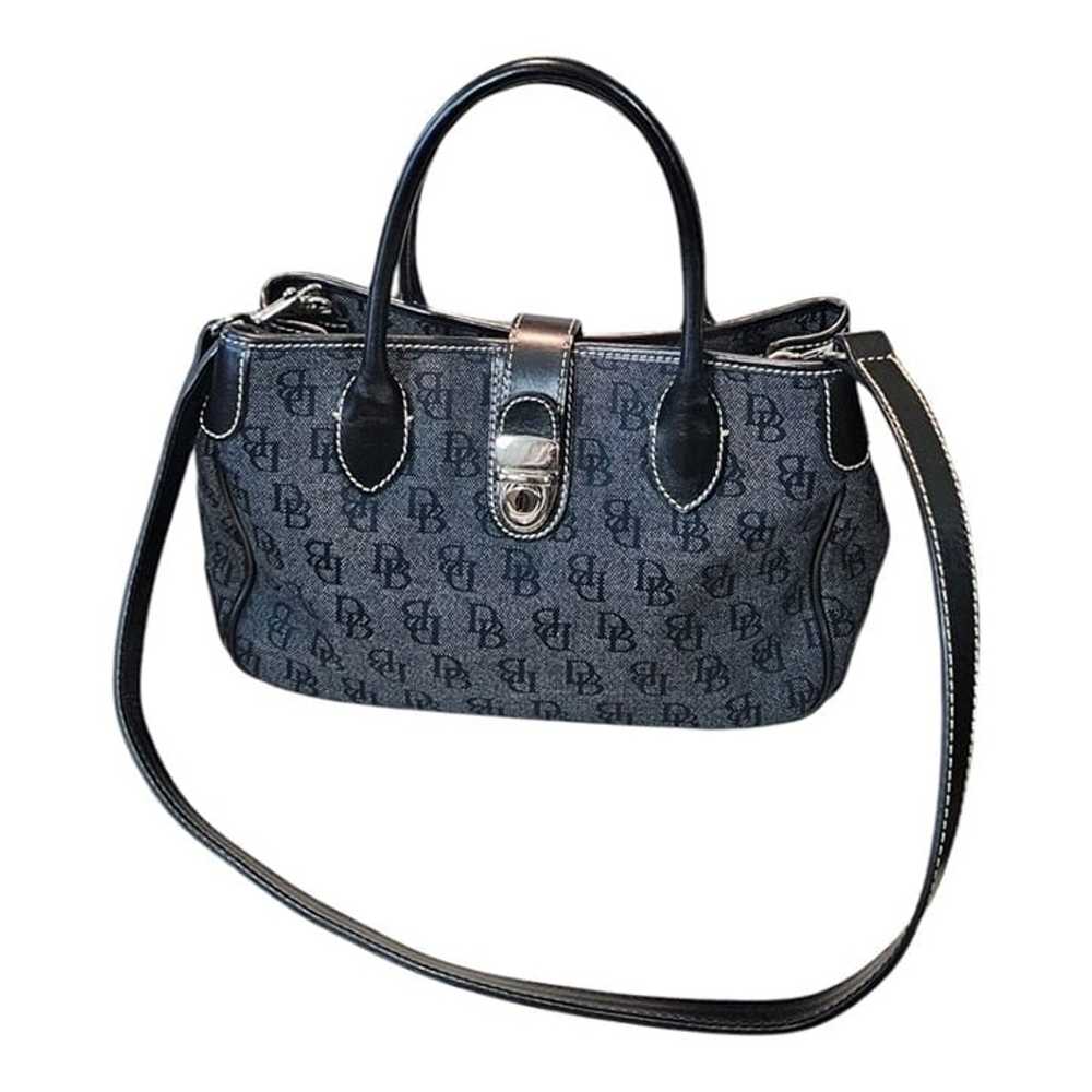 Dooney and Bourke Womens Black Monogram Double Ha… - image 1