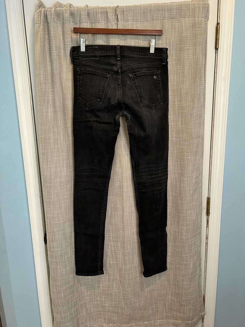 Rag & Bone Rag and Bone Black Distressed Skinny F… - image 2