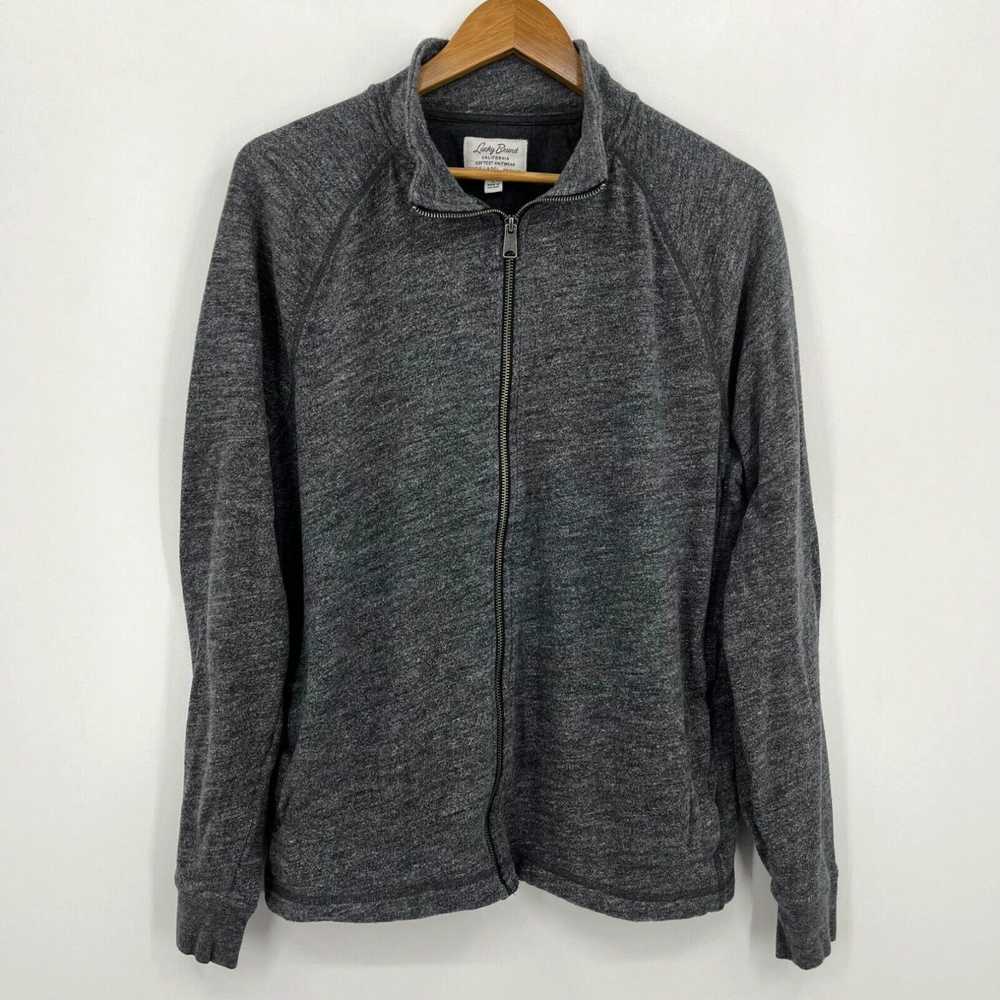 Lucky Brand Lucky Brand Jacket Men's L Gray Full … - image 1