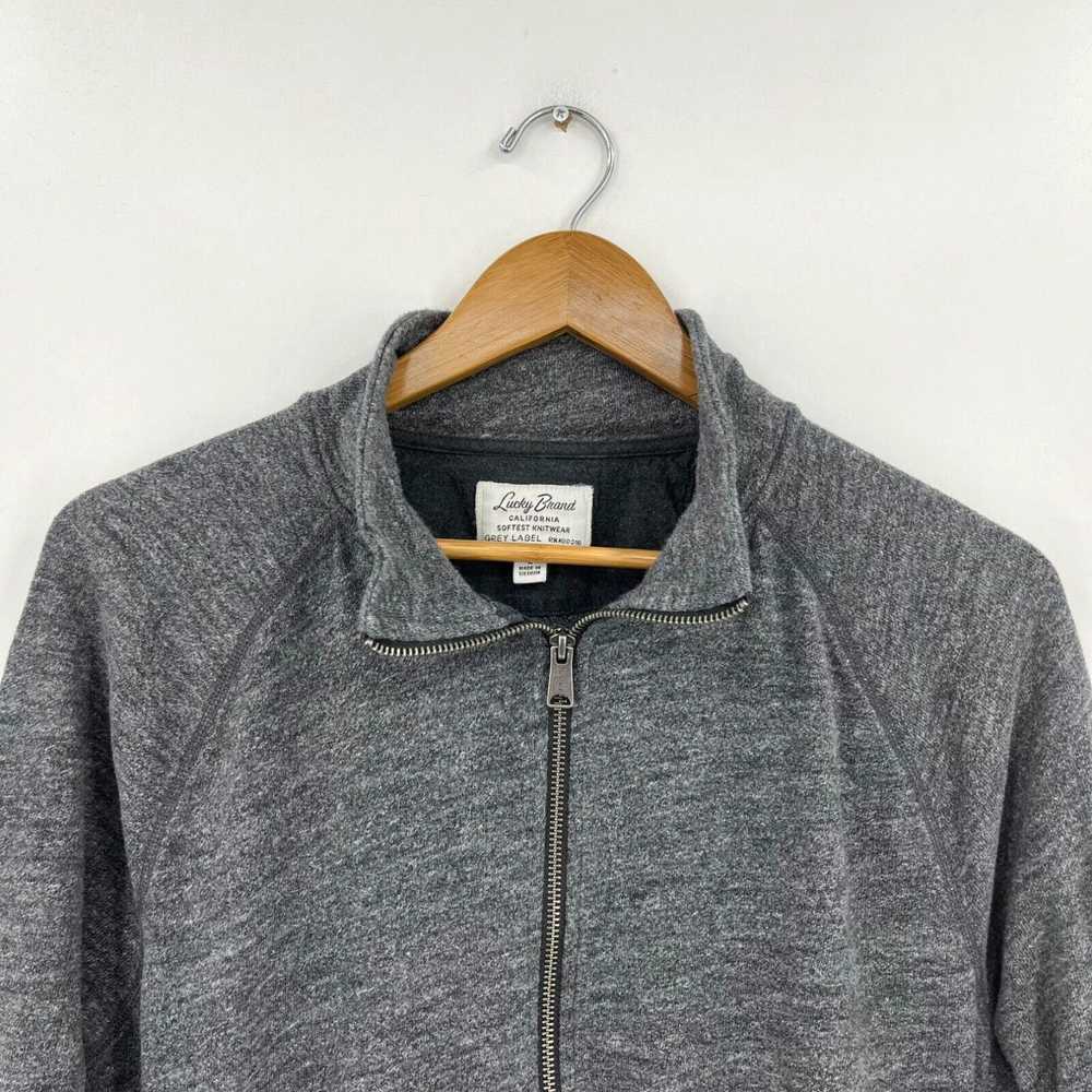 Lucky Brand Lucky Brand Jacket Men's L Gray Full … - image 2