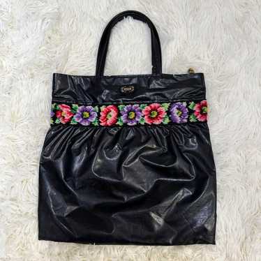 Feiler tote bag "Poppies" in shiny Jacquard faux … - image 1