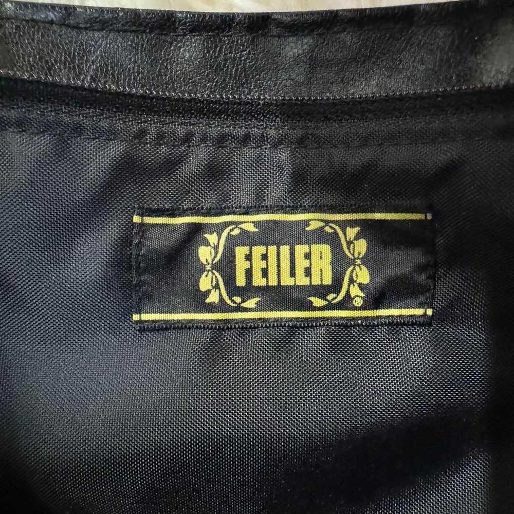 Feiler tote bag "Poppies" in shiny Jacquard faux … - image 7