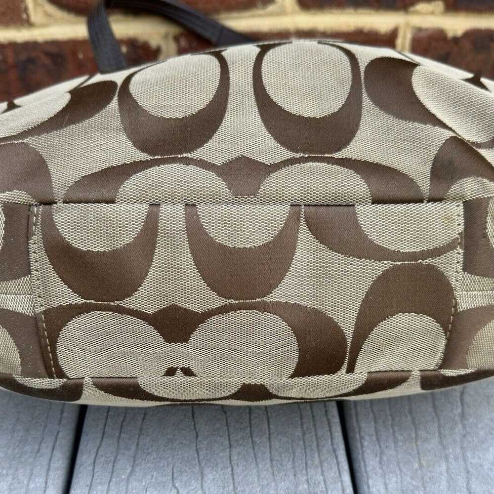 Coach Soho Signature Hobo Purse Logo Monogram Han… - image 12