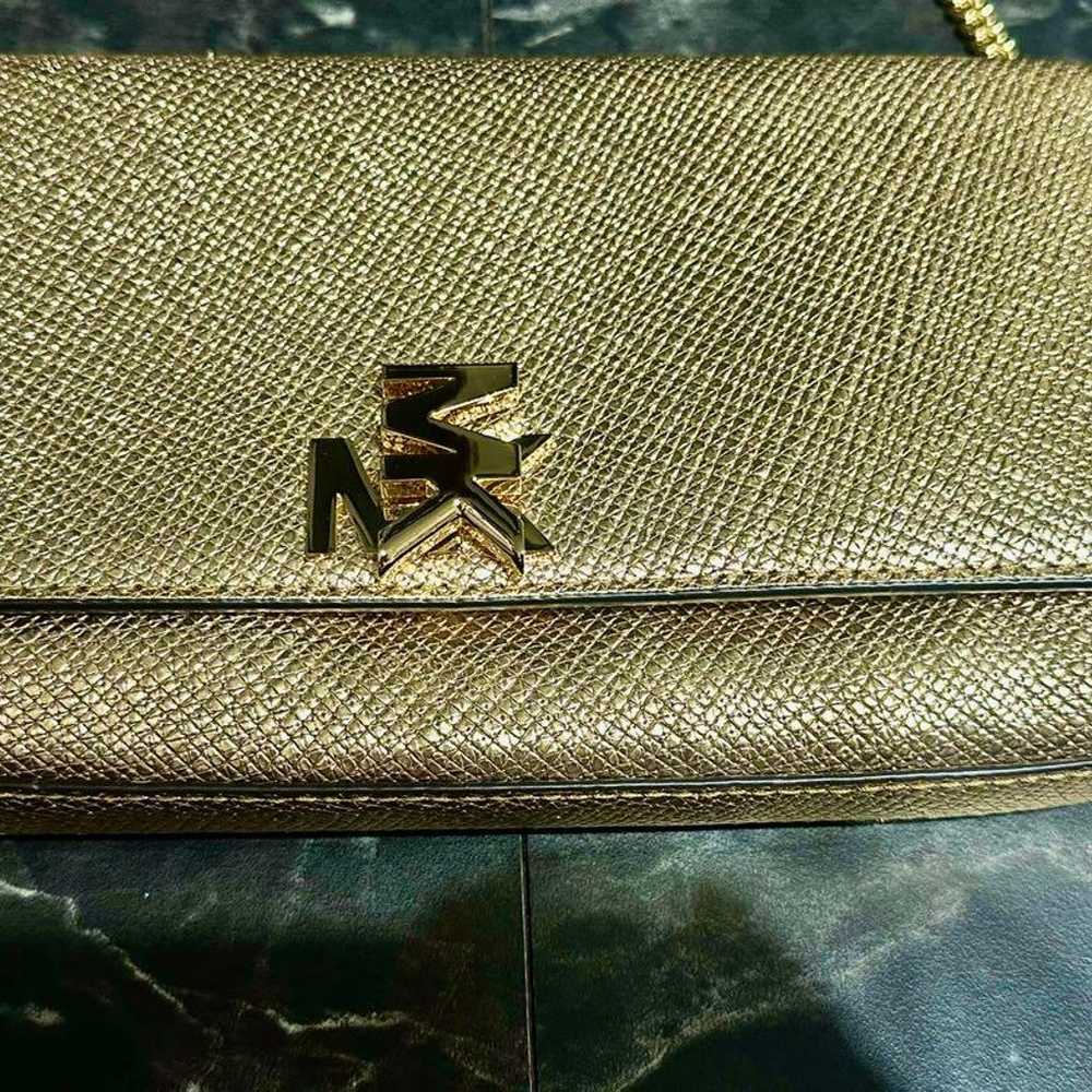 MICHAEL KORS Gold Clutch Shoulder Bag - image 3