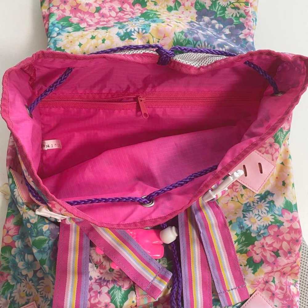 fafa Fefe Multiflower Rucksack Floral Pattern Pin… - image 3