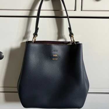 Coach Navy Small Bucket Bag